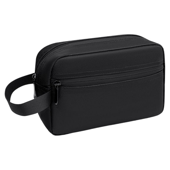 PRYESS Hanging Travel Toiletry Bag, Black 8.3 x 5.9 x 2.8 Inch Travel Toiletry Bag with Hanging Design and Lightweight Fabric