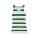 thumbnail image 3 of VISgogo Vestido casual de verano para mujer sin mangas con cuello en V profundo con cordón a rayas con bolsillos VISgogo  moda, 3 of 9