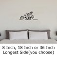 thumbnail image 2 of Life Is Swell When You Surf Catching Waves Hang Loose Ocean Happy Wall Decals for Walls Peel and Stick wall art murals Black Small 8 Inch, 2 of 2