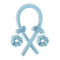 thumbnail image 2 of Heatless Curling Rod Headband,No Heat Curls Silk Ribbon Hair Rollers Sleeping Soft Headband Wave Formers Hair Curlers DIY Hair Styling Tools for Long Medium Hair (No clip Blue), 2 of 7