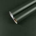thumbnail image 4 of CHIHUT Dark Green Wallpaper for Bedroom 17.7"x100" Moss Green Wood Grain Contact Paper for Countertops Shelf Liner Self Adhesive Cabinet Vinyl Wrap Peel and Stick Wallpaper for Walls Kitchen Table, 4 of 10
