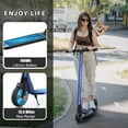 thumbnail image 3 of SANOPY 250W Electric Scooter Adults,20Miles Range & 15.5 Mph, 6.5" Solid Tires,Max Load 220 Lbs,Commuting E Scooter,Bright Blue, 3 of 8