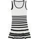 thumbnail image 1 of GUESS Vestido de suéter a rayas Antoinette para mujer, blanco, XL, 1 of 2