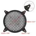 thumbnail image 4 of Unique Bargains 2pcs 6' Black Round Car Speakers Cover Plastic Mesh Woofer Subwoofer Grill Protector, 4 of 5