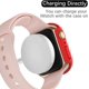 thumbnail image 2 of (2 Pack) Compatible with Apple Watch Case 45mm with Screen Protector, Full Coverage Bubble-Free Cover Defense Edge for iWatch Series 7, 45mm Black/Red, 2 of 5