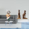 thumbnail image 2 of Escultura de espacial, estatua decorativa, adorno para pastel, figura decorativa para chimenea, centro de mesa y estatuas de gatos, sujetal, 2 of 8