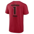 thumbnail image 3 of Men's Logo Athletic-Cardinal Arizona Cardinals #1 Dad Jersey T-Shirt, 3 of 3