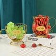 thumbnail image 3 of Travelwant Metal Wire Fruit Bowls for the Counters Anti Rust Vegetables and Fruit Serving Bowls Decorative Countertop Centerpiece Gold Fruit Storage Basket for Living Room,Kitchen, 3 of 7