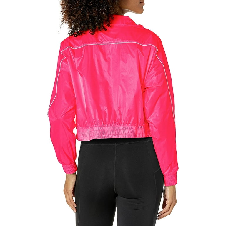Hyper Puma Pink Iconic Color: Track T7 S, Woven Jackets Jacket Size Womens