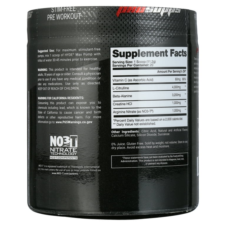 Mr Hyde Pre Workout Nutrition Facts EOUA Blog