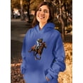 thumbnail image 2 of Horse Racing Hoodie Women -SPIdeals Designs, Female x-Large, 2 of 4