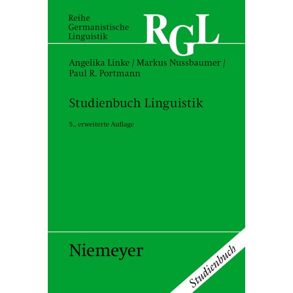 Reihe Germanistische Linguistik Studienbuch Linguistik: Ergänzt Um Ein Kapitel »Phonetik/Phonologie« Von Urs Willi, Book 121, (Hardcover)