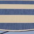 thumbnail image 3 of Safavieh Courtyard Ermintrude Striped Indoor/Outdoor Area Rug, Beige/Blue, 6'7" x 6'7" Round, 3 of 9
