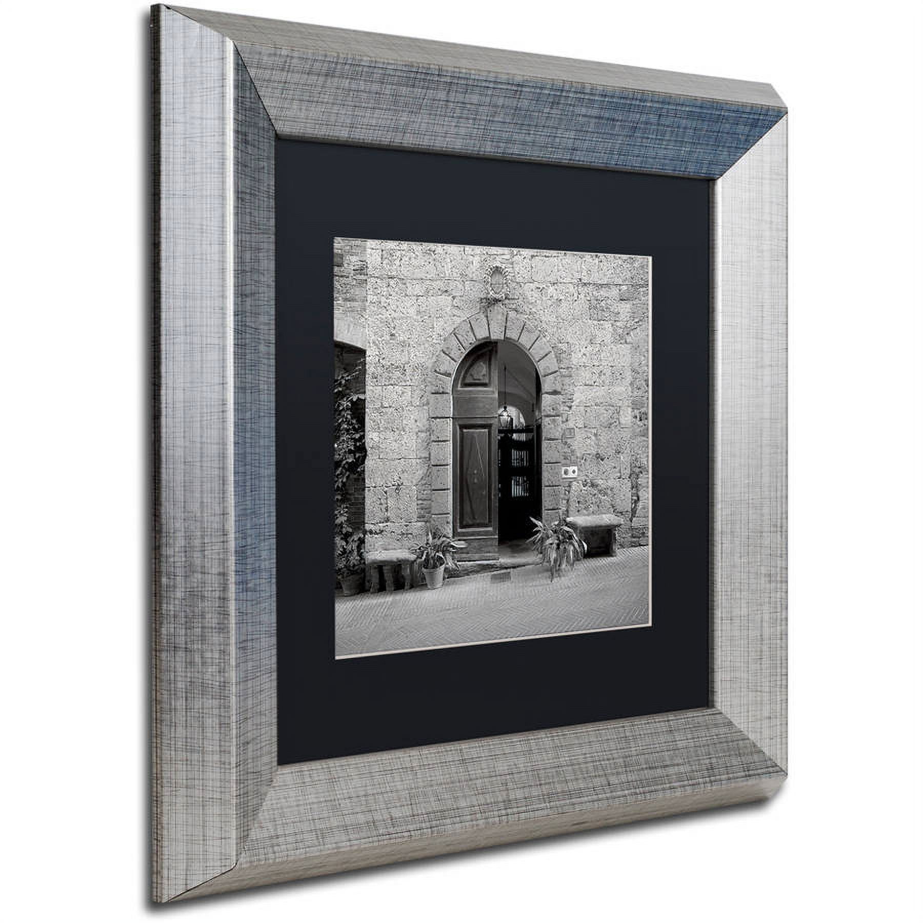 Trademark Fine Art "Tuscany I" Canvas Art by Alan Blaustein, Black Matte, Silver Frame