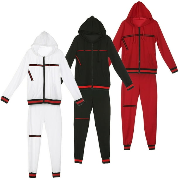 track pants and hoodies