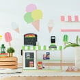 thumbnail image 3 of Teamson Kids Cashier Austin Interactive Cashier Checkout Stand, Wooden Play Register with Conveyor Belt, Shelves, Cooler & 26 Accessories, 3 of 17