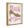 thumbnail image 3 of Queen Of Shoes Leopard Pattern Beauty & Fashion Graphic Art Metallic Gold Framed Art Print Wall Art, 3 of 6