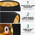 thumbnail image 3 of OULII 1Set Household Lampshade for Table Lamp with Dustproof and Soft Light Functions in Black and Golden Colors, 3 of 8