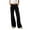 Black, variant on Clearance! Women's High Waisted Flare Jeans Stretchy Denim Wide Leg Pants Slim Fit Bell Bottom Jeans Black L Size