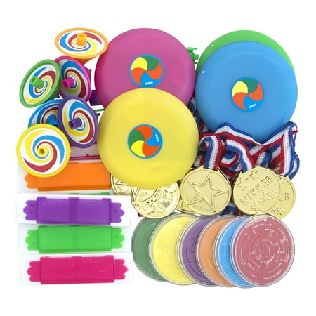 Unique Industries Assorted Colors Solid Print Birthday Party Favors, 36 Count