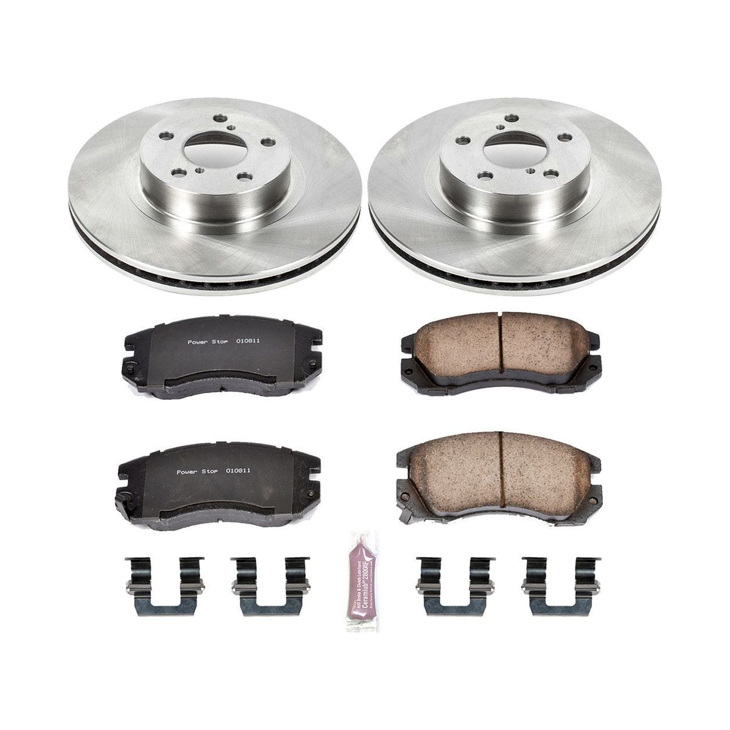 Power Stop Front Stock Replacement Brake Pad and Rotor Kit KOE1118