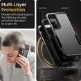 thumbnail image 3 of for Samsung Galaxy A35/A55 5G Case, [Shockproof] Military Grade Proof Protection [Dropproof] Rugged Protective Heavy Duty Phone Case Cover for Samsung Galaxy A35/A55 5G (Dark Black), 3 of 7