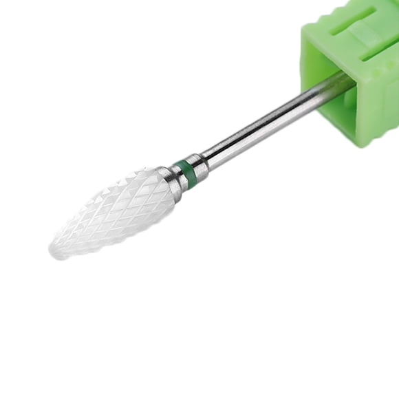 Qarigey Broca para uñas de acero con forma de grano para accesorios de máquina de manicura eléctrica, accesorios para cortadores de molienda, Juegos de manicura No.12 Qarigey MJ12899-12