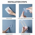 thumbnail image 4 of Hanger Storage Stacker Rack Clothes Hangers Holder Wall Cloth Hanger Organizer Adhesive Hanger Holder for Closet Plastic Hanger Organizer Rack, 4 of 9