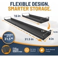thumbnail image 2 of Extendable Over the Stove Shelf (16–31 Inch), Magnetic Shelf for Back of Stove, Adjustable Steel Spice Rack Organizer for Kitchen, 2 of 7