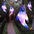thumbnail image 1 of Halloween Large Size Led Outdoor Light Powered Skeleton Ghost Face Luminous Market Props Halloween Decoration, 1 of 2