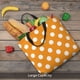 thumbnail image 5 of Easygdp Orange And White Polka Dot Bolsa Tote para Mujer, Bolso de Hombro para Trabajo, Playa, Viajes, Compras y Supermercado, 5 of 7