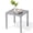 Gray, variant on Crestlive Products Outdoor Side Table Set of 2,Small Square Metal End Table Weather Resistant Pool Side Tables for Patio Balcony(Brown)