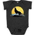 thumbnail image 3 of Inktastic Wolf Wilderness Mountains Moon Boys or Girls Baby Bodysuit, 3 of 5