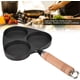 thumbnail image 4 of Egg Frying Pan, 3 Mold Cast Iron Omelette Egg Burger Fried Egg Pot Pancake Pan Cooker Pans, 4 of 4