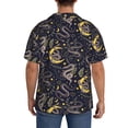 thumbnail image 3 of Sikiie Snake Sleep Men's Wrinkle Free Untucked Cuban Shirt Business Casual Button Down Shirts Short Sleeve ShirtLarge, 3 of 5