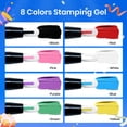 thumbnail image 4 of Set de sellos de uñas en gel Beetles French Tip con estampado de 8 colores, 4 of 7