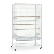Prevue Pet Products Wrought Iron Flight Bird Cage with Stand, Chalk White