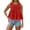 Watermelon Red, variant on Stylish Women's Casual Sleeveless Blouse Trendy Summer Peplum Top Comfortable Lightweight Design for Daily Outings or Wear Summer Outfits for Women Trendy Tops for Women 2025