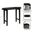 thumbnail image 5 of Kate and Laurel Jovie Modern Scalloped Rectangle Wooden Console Table, 38 x 14 x 30, Black, Transitional Decorative Entryway Table with Scalloped Tabletop Shape for Entry Decor Option, 5 of 8