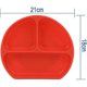 thumbnail image 3 of Silicone Suction Plate - Non-Slip Children's Plate for Kids, Divided Sections, Strong Suction Base, 3 of 5