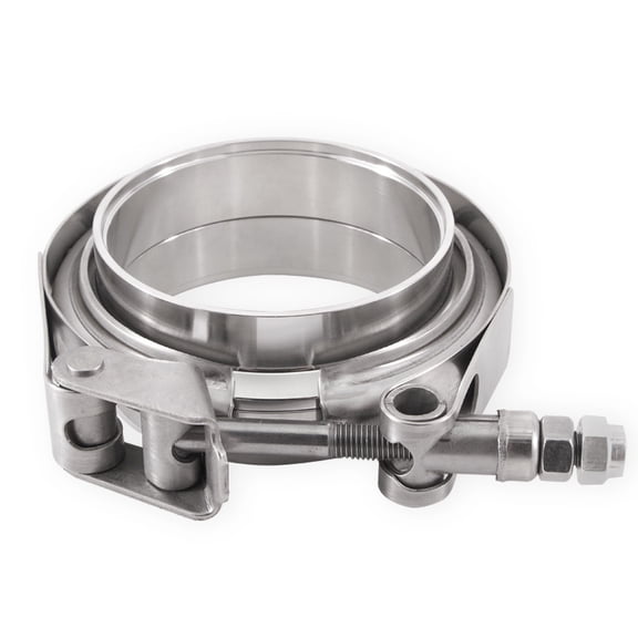 Mishimoto MMCLAMP-VS-35 Stainless Steel V-Band Clamp w/ Flanges, 3.5" (88.9mm)