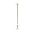 thumbnail image 2 of Hunter - Klein 1-light Alturas Gold, Mini Pendant Light, Dimmable, Casual Style, Cone Shaped, for Bedrooms, Dining, Living Rooms - 19436, 2 of 7