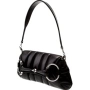 Gucci Horsebit Vertical Quilted Leather Small Chain Shoulder Bag Black