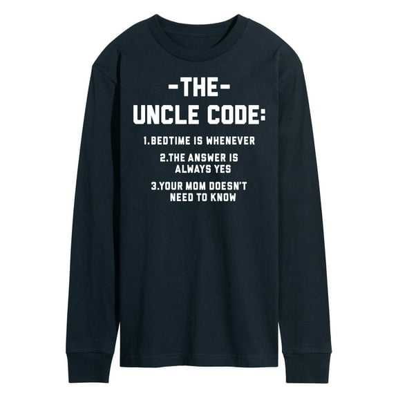 Instant Message - The Uncle Code - Men's Long Sleeve T-Shirt
