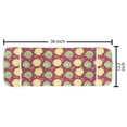 thumbnail image 2 of Lemons Microwave Oven Cover, Illustration of Sliced Citrus with Lime Leaves and Ice Cubes, Water Resistant Organizer with Pockets for Kitchen, 36" x 12", Magenta Green, by Ambesonne, 2 of 4