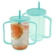 thumbnail image 1 of 2 Pzas de Vaso para Adultos Sippy Cup de 12 OZ de Plástico a Prueba de Derrames para Ancianos con 2 Asas y Popote Reutilizable para Líquidos en el Hogar, 1 of 11