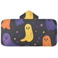 thumbnail image 5 of Yayeee Kids Hooded Towels Toddler Soft Absorbent Beach Bathing Wrap 50" x 23.5", Halloween Colorful Ghosts, 5 of 5
