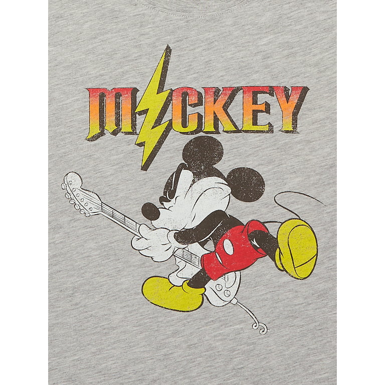 Sizes 2-Pack, Print T-Shirt, Mouse Graphic Mickey 4-18 Boys Rocker