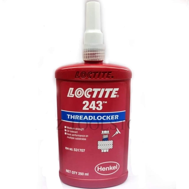 Loctite 243 Bloqueador de Roscas de Fuerza Media 250 ml Paquete Premium