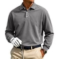 thumbnail image 2 of LWavelet Big and Tall Polo Shirts for Men Long Sleeve Collared Golf Shirt Casual Moisture Wicking Work Hiking Shirts, 2 of 5